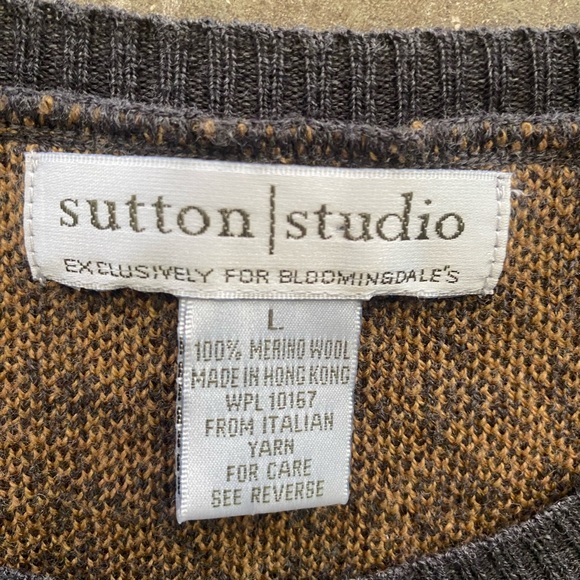 Sutton studio merino wool sweater vest - Picture 2 of 2
